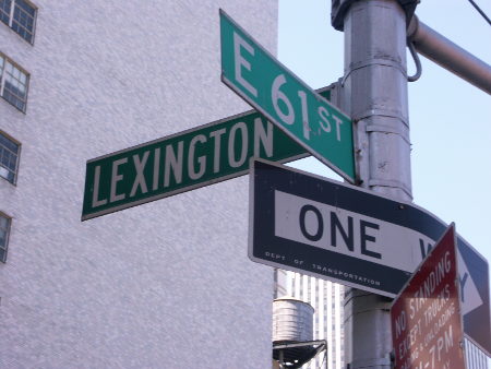 Where all roads came to an end - <br>Lexington Avenue in New York